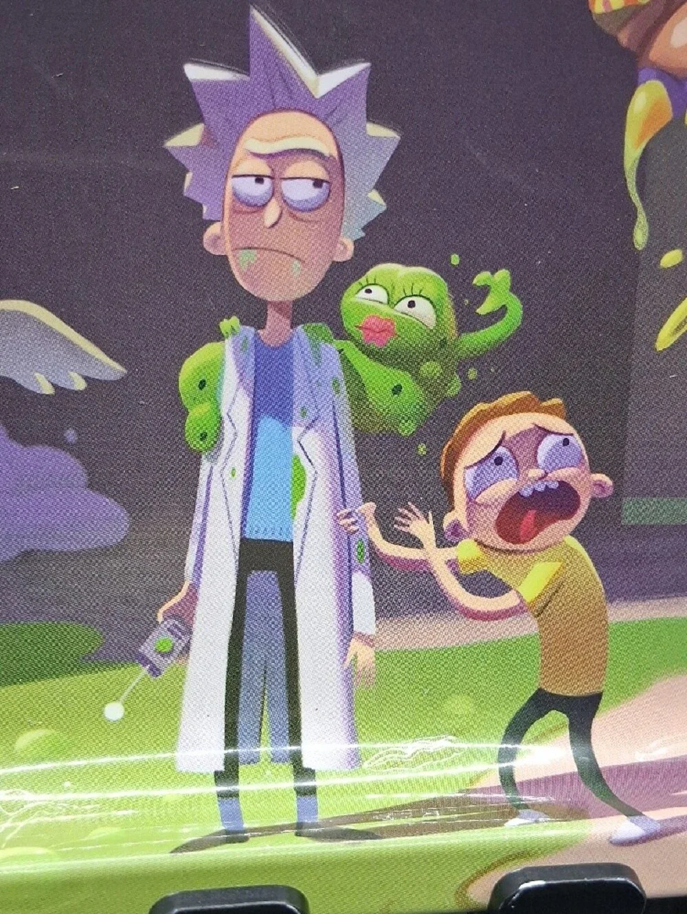Rick and Morty Themed Metal Tray - Multicolor Pocket Sized